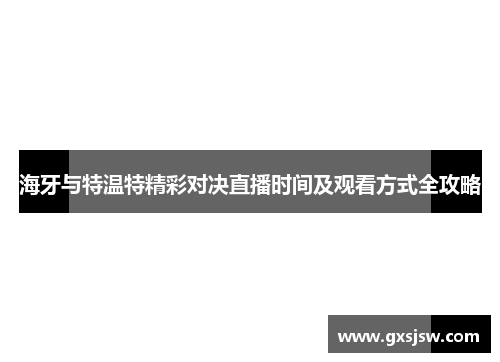 海牙与特温特精彩对决直播时间及观看方式全攻略